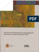 Premios Nacionales Investigacion Educativa y Tesis Doctorales 2005