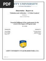 Mediation and Arbitration - A Critical Analysis