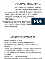 Preoperative Teaching