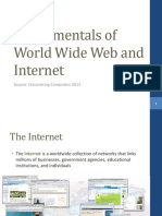 Fundamentals of World Wide Web and Internet