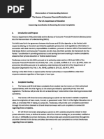 2020 Memorandum of Understanding (MOU) Between The Consumer Financial Protection Bureau (CFPB) and The U.S. Department of Education On Student Loan Complaints