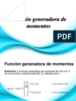 Función Generadora de Momentos. Con Ejemplos