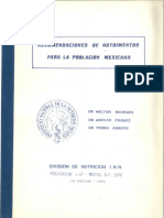 Recomendaciones de Nutrimentos para La Poblacion Mexicana PDF