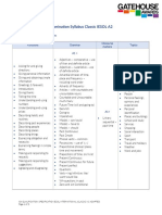 Examination Syllabus A2