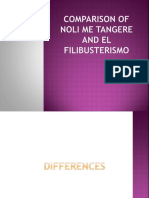 Comparison of Noli Me Tangere and El Filibusterismo