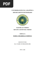 Módulo Teoría y Desarrollo Turístico Final