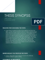 Thesis Synopsis PDF