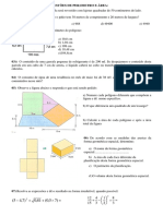 Questões de Perímetro e Área