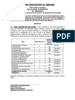 Certificados Primaria 2020