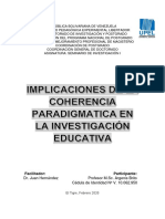 Implicaciones de Los Paradigmas de Investigación en La Práctica Educativa