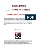 Consolidated Downtime Activities PDF