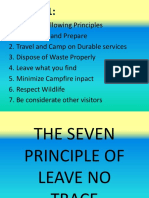 The Seven Principal of Leave No Trace