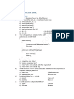 It 501 Object Technology & Uml: Multiple Choice Questions