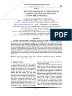 Design & Simulation of Optical Fiber Bragg Grating Pressure Sensor For Minimum Attenuation Criteria