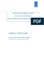 Trabajo de Hidraulica Canales Circulares