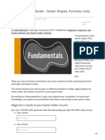 Pentatonic Scale Guide Guitar Shapes Formula Licks and Patterns