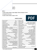 Largest, Smallest in India and World (UNIT 2) ) PDF