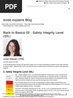 Back To Basics 02 - Safety Integrity Level (SIL) - Exida