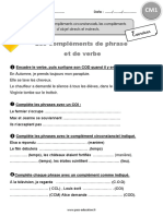 Identifier Les Compléments Circ Les Cod Et Coi .CM1 Exercices PDF