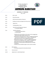 Agenda 1st Session