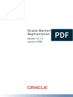 Oracle Marketing Segmentation Guide: January 2008