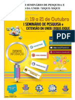 Anais Do I Seminário de Pesquisa e Extensão Da Uneb - Xique-Xique