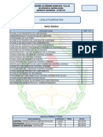 Auditoria de Confiabilidad - Legajo Planificacion