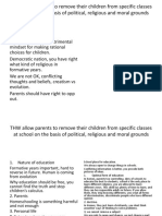 THW Allow Parents To Remove Their Children From Specific Classes at School On The Basis of Political, Religious and Moral Grounds