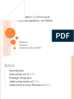 Assembly Language Programming 8085