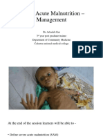 Severe Acute Malnutrition - Management