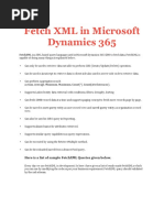 Fetch XML in Microsoft Dynamics