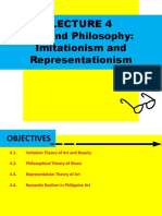 Lecture 4 Art and Philosophy Imitationism and Representationism