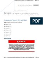 Transmissao (Teste e Ajuste) - 120k Caterpillar