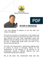 Ayor'S Message: City of Cebu Republic of The Philippines