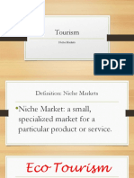 Niche Market Tourism (Autosaved) PowerPoint