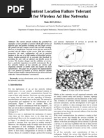 Hybrid Content Location Failure Tolerant Protocol For Wireless Ad Hoc Networks