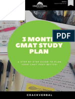 3 Month Study Plan Gmat