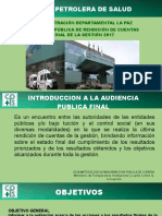 LA PAZ C.P.S. - PRESENTACIÓN RENDICIÓN DE CUENTAS FINAL 2017 Petrolera PDF