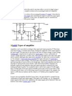 Types of Amplifier: Power Signal Power Supply