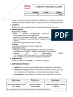 6.2 Procedimientos y Objetivos de La SST