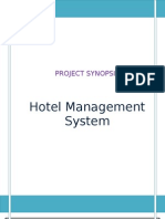 Hotel Management System: Project Synopsis