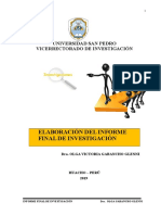 Estructura Informe Final de Investigación