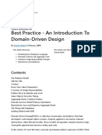 Best Practice - An Introduction To Domain-Driven Design - Microsoft Docs