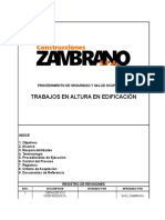 Procedimiento de Trabajo Seguro en Altura