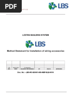 Method Statement For Wiring Accessories Installation