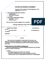 Lecture 1 HIGHWAY LOCATION OR HIGHWAY ALIGNMENT