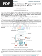 Factors Affecting Performance of Vapour Compression System PDF