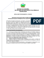 Edital 040 - 2019 - Professores Paraibatec - 2019 - Pbtec - Fic