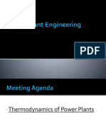 Thermodynamics of Power Plants