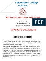 Piano Key Spillway For Dams